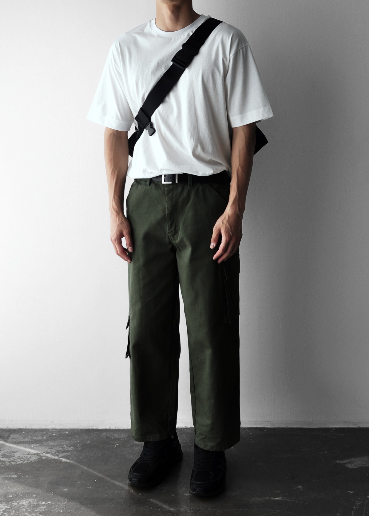 SDDL UNBALANCED CARGO DT WIDE CROPPED PANTS #3