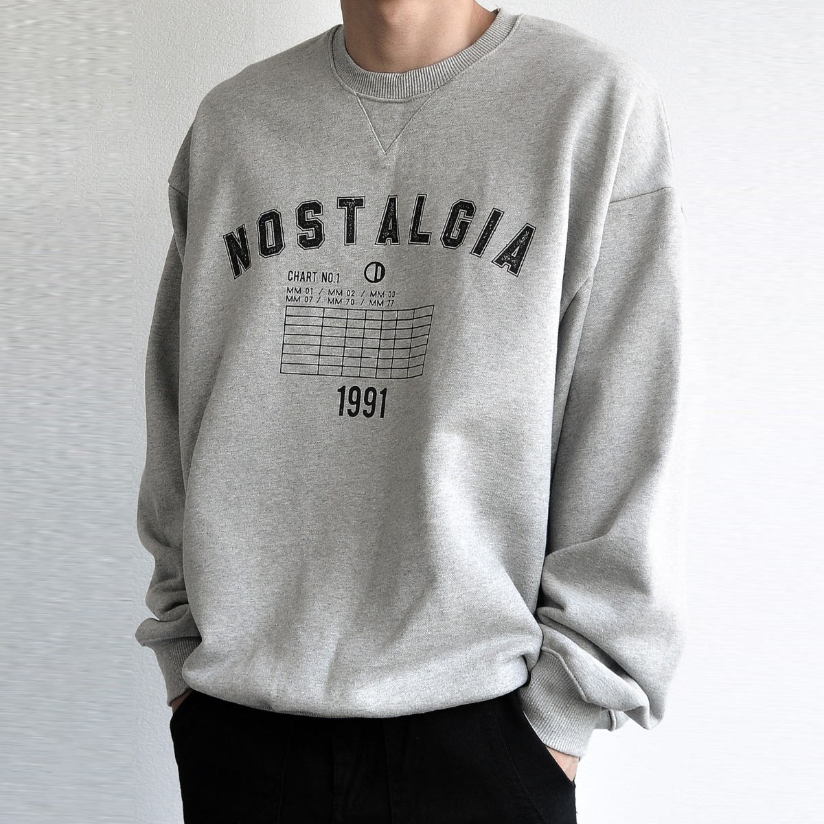SDDL &#039;NOSTALGIA&#039; LETTERING SWEAT SHIRT #2(2차 재입고)