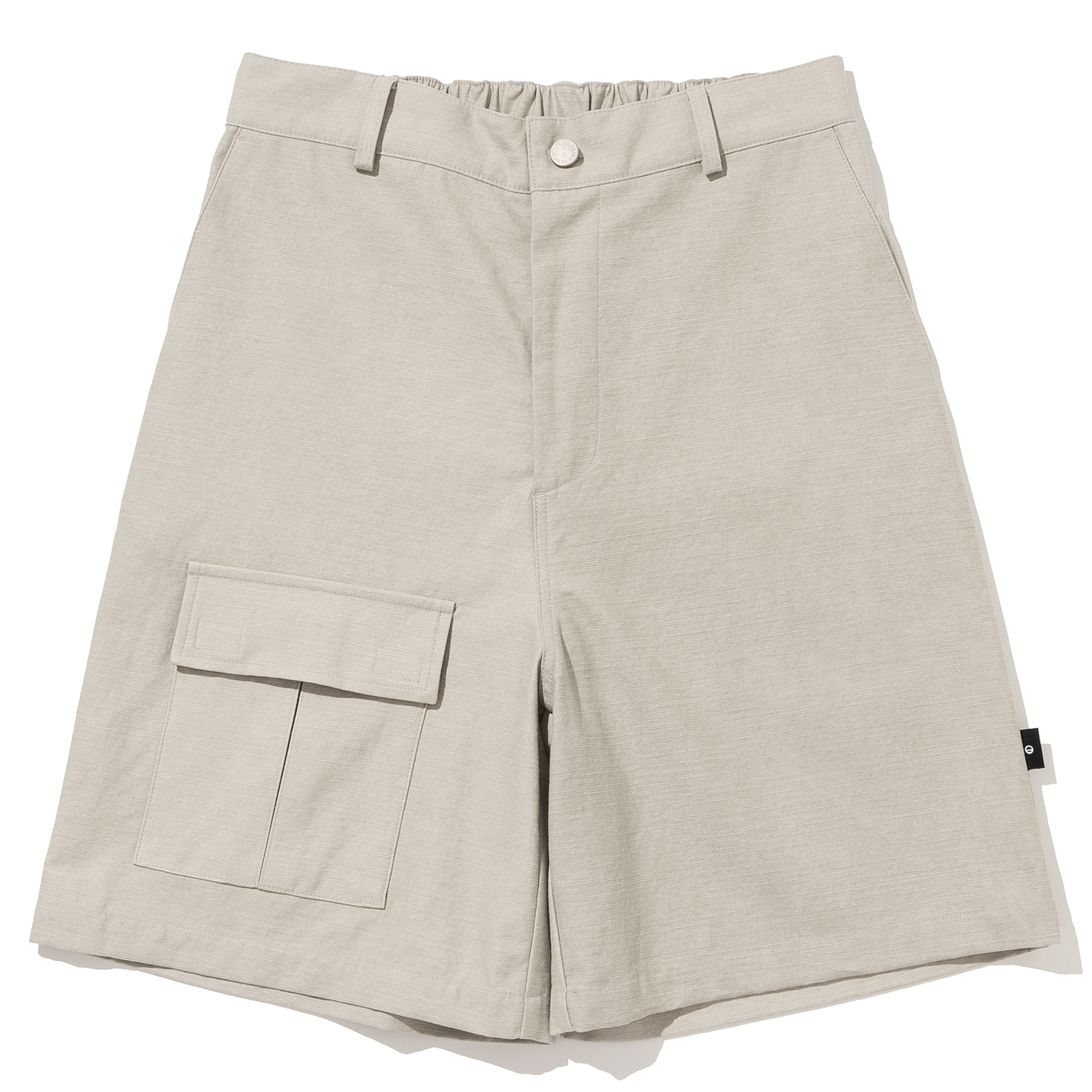 SOLID FRONT CARGO POCKET SHORTS #2